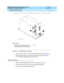 Page 35DEFINITY ECS Release 8.2 Installation and Test
for Multi-Carrier Cabinets  555-233-114  Issue 1
April 2000
Install and Connect Cabinets 
1-15 Connect AC Power and Ground 
1
Figure 1-5. Shorting Cable Installation
1. Set the c irc uit breakers on the p ower d istrib ution unit OFF. See Fi g u re  1 -5
.
2. At the rear of the c ab inet, insert the shorting  c ab le (H600-442-G1) into 
J11. The c ab le is keyed  so it c an fit only 1 way.
Connect AC Power
1. Set the main c irc uit b reakers on the p ower d...