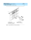 Page 124DEFINITY ECS Release 8.2
Installation for Adjuncts and Peripherals  555-233-116  Issue 1
April 2000
DEFINITY LAN Gateway System 
102 Installing DEFINITY LAN Gateway in a Multicarrier Cabinet 
7
Figure 26. Typical DEFINITY LAN Gateway Installation1. System c abinet
2. Five ad jac ent slots in c arrier
3. Multi-func tion c irc uit p ac k4. Alarm c irc uit p ac k
5. DEFINITY LAN g ateway
cydfadr3 RPY 090397 