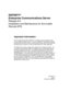 Page 1DEFINITY®
Enterprise Communications Server
Release 8.2
Installation and Maintenance for Survivable 
Remote EPN
Important information:
The Survivable Remote EPN (SREPN) is a disaster recovery operation rather 
than an additional reliability option.  As such, the SREPN, if administered properly, 
provides phone service to users on the remote EPN when the link to the main R8r 
processor fails or is broken, or when the R8r processor or center stage fails.
The SREPN can be both a single carrier cabinet and a...