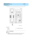 Page 1134DEFINITY ECS Release 8.2
Administrator’s Guide  555-233-506  Issue 1
April 2000
Phone reference 
1110 8400-series telephones 
19
Figure 46. 8410D telephone 
NOTE:
The 8405D and 8405D+ look like the 8410D with the exception that the 
8405 series do not have the second column of line appearances.
Figure Notes
1. Handset
2. Dial pad3. 10 programmable buttons 