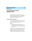 Page 49DEFINITY System’s Little Instruction Book
for basic administration  555-233-756  Issue 1
April 2000
Managing features 
33 Changing feature parameters 
Managing features
This section explains how to administer some of the major 
DEFINITY features. It provides instructions for changing feature 
parameters, using abbreviated dialing, creating pickup groups, 
setting up call forwarding, defining coverage paths, and 
administering bridged call appearances.
Changing feature parameters
You can modify the system...