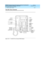 Page 379DEFINITY Enterprise Communications Server and System 75 and System 85
Terminals and Adjuncts Reference
555-015-201Issue 11
December 1999
The 8400 Series Voice Terminals
12-51 The 8411 Voice Terminal
12
The 8411 Voice Terminal
Figure 12-15. The 8411D Voice Terminal (With Display)
Volume
ShiftT ran s fer
Te stConf
MuteDropSpeakerHold
1
23
456
78
9ABC DEF
MNO JKL GHI
PQRS TUV WXYZ
*O
#Dial Pad
Hold/Ring Transfer Button
Conference Button
10 Call
Appearance/
Message
4Softkeys
4Display
8411D
NextPrevMenu Ex...