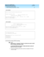 Page 29What’s New in DEFINITY ECS
Release 8.2 Job Aid  555-233-754  Issue 1
April 2000
New Switch and Adjunct Support 
23 General Telephony Enhancements - Global 
1
Call Detail Recording (CDR) Formatting
NOTE:
CDR formats are “standards” therefore no attempt was made to modify 
them to fit larger authorization codes. 
A customized CDR format handles 13-digit authorization codes and 
allows any format to be created.
nThe form for translating authorization codes has changed to fit the new 
maximum length. OLD...