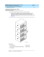 Page 123DEFINITY Enterprise Communications Server Release 8.2
Upgrades and Additions for R8r  555-233-115  Issue 1
April 2000
Upgrading R5si/R6si to R8r EPN and Adding Memory 
3-51 Release 5/6si to Release 8r 
3
Install Cabinet Clips (Systems without
Earthquake Protection)
A c ab inet c lip  is required  b etween eac h p air of stac ked  c ab inets.
1. At the front of the c ab inets, install a c ab inet c lip  b etween eac h p air of 
c ab inets b y hooking  the c lip  into the slot of the up per c ab inet and...