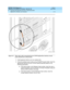 Page 112DEFINITY ECS Release 8.2
Upgrades and Additions for R8.2si  555-233-122  Issue 1
April 2000
Upgrading R5si/R6si/R6 SR EPN to R8si/R8 SR EPN 
4-14 Upgrade the Software and Hardware 
4
Figure 4-2. Fiber optic cable connecting the two TN792 duplication interface circuit 
packs (multicarrier cabinet only)
5. Install apparatus blanks over any vacated slots.
6. Check the software load number on the TN790B Processor label. Insert the 
appropriate flashcard into the TN794/TN2400 assembly based on the 
following...