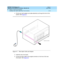 Page 147DEFINITY ECS Release 8.2
Upgrades and Additions for R8.2si  555-233-122  Issue 1
April 2000
Adding or Removing Hardware 
6-13 Installing Fiber Optic Cable Pass-Thru Kit (SCC) 
6
4. Pull the tool (with adapter and cable attached) out through the front of the 
cabinet. See Figure 6-7
.
Figure 6-7. Fiber Optic Cable and Adapter
5. Install the new circuit pack.
6. Connect the fiber cable to the angled connector on the front of the new 
circuit pack. See Figure 6-8
.
fodacbl2 LJK 041398 