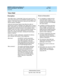 Page 353Voice Mail 
333  
DEFINITY AUDIX System Release 4.0
Feature Descriptions  585-300-206 Issue 5
May 1999
DescriptionPoints to Remember
Administration Screens
Voic e Mail is like a “ verb al letter”  that c an be sent to one or 
more of the subsc ribers on the DEFINITY AUDIX system. The 
system, in this c ase, b ec omes an elec tronic  p ost offic e that 
delivers spoken messages.
Unlike the Call Answer feature (that offers the c aller an 
opportunity to leave a message if the called party is unavail-...