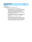 Page 55DEFINITY AUDIX System Release 4.0
Feature Descriptions  585-300-206  Issue 5
May 1999
Announcement Sets 
35 Requirements 
Requirements
There are several requirements for using  announc ement sets. 
nBefore installing an ad ditional announc ement set, ensure that there is 
enoug h d isk sp ac e for b oth the announc ement set and  voic e text storag e. 
See 
DEFI N I TY A U D I X Sy s t e m  —  Sy s t e m  D e s c r i p t i o n, 585-300-214, for 
estimates of the amount of storage spac e req uired  b y...