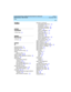Page 167Lucent Call Center’s Little Instruction Book for advanced 
administration  
585-210-936  Issue 1
December 1999
Index 
145  
Index
Symbols
% ACD Time,70
Numerics
1st found,93
A
abandoned calls,70
abandonment rate,52
ACD Calls,70
add best-service-routing,97
adding
agents to skills
,11
adjunct routing,59, 66
Adjunct-Switch Application Interface,59
adjust-by,104
administering
call and agent selection 
features
,134
Call Vectoring,63
multi-site BSR applications,94
multi-site ELAI,78
administration screens...