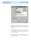 Page 244  Task: administering exceptions  CentreVu CMS Administration
Running a vector exceptions report8-48
The Vector Exceptions input window opens.
...........................................................................................................................................................................
4In the Date field, type the date for which you want to run the report. Use 
MM/DD/YY format (for example, 07/11/1999) or a day relative to today 
(for example, 0 for today, -1 for yesterday, or...