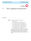 Page 253  Task: assigning user permissions  CentreVu CMS Administration
9-1
9 Task: assigning user permissions
............................................................................................................................................................................................................................................................Overview
PurposeIn this task you will find the following procedures:
• Assigning user data
• Viewing, assigning, deleting, or changing ACD access
•...