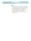 Page 266  Task: assigning user permissions  CentreVu CMS Administration
Viewing, assigning, deleting, or changing feature access9-14
Reference
• You can put the Feature Access window on a script. See “Task: 
automating your activities with scripting” for more information.
• You can put the Feature Access window on a timetable. See “Task: 
using timetables and shortcuts” for more information.
• When a user has neither read nor write permission for a feature, 
that feature is not listed in the users menu options....