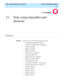 Page 383  Task: using timetables and shortcuts  CentreVu CMS Administration
13-1
13 Task: using timetables and 
shortcuts
............................................................................................................................................................................................................................................................Overview
PurposeIn this task you will find the following procedures:
• Creating and scheduling a timetable
• Creating a timetable without...