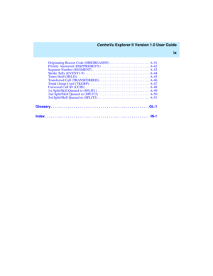 Page 9   CentreVu Explorer II Version 1.0 User Guide 