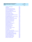 Page 11DEFINITY Enterprise Communications Server Release 6
Maintenance for R6r Volumes 1 & 2  555-230-126  Issue 2
January 1998
Contents 
Page xi  
nCABINET (Cabinet Sensors)9-221
nCARR-POW9-228
nCDR-LNK (Call Detail Recording Link)9-246
nCLSFY-BD (Call Classifier Circuit Pack)9-247
nCLSFY-PT (Call Classifier Port)9-248
nCO-BD (Central Office Trunk Circuit Pack)9-253
nCO-DS1 (DS1 CO Trunk)9-254
nCO-TRK (Analog CO Trunk)9-269
nCONFIG (System Configuration)9-291
nCUST-ALM (Customer-Provided Alarming Device)9-297...