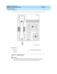 Page 1143DEFINITY ECS Release 8.2
Administrator’s Guide  555-233-506  Issue 1.1
June 2000
Phone reference 
1119 8400-series telephones 
19
Figure 45. 8410B telephone 
NOTE:
The 8405B and 8405B+ look like the 8410B with the exception that the 
8405 series do not have the second column of line appearances.
Figure Notes
1. Handset
2. Dial pad3. 10 programmable buttons 