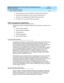 Page 167DEFINITY® Business Communications System and GuestWorks® Issue 6 
Overview  555-231-208  Issue 1
April 2000
System Management Solutions 
14-13 Other management capabilities 
14
nUses a password for security protection for polling and administration
nHas alarm relay contacts for wiring to an alarm reporting device
nPerforms on-line diagnostic tests (ROM, RAM, internal clock)
nProvides an on-line, real-time system status report.
Other management capabilities
The following are other management features that...