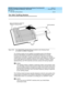 Page 640DEFINITY Enterprise Communications Server and System 75 and System 85
Terminals and Adjuncts Reference
555-015-201Issue 11
December 1999
Adjuncts
20-20 The 100A Tip/Ring Module
20
The 100A Tip/Ring Module
Figure 20-8. The 100ATip/Ring Module Being Installed in the Desktop Stand 
of a 6416D+ or 6424D+ Telephone
The Tip/Ring module can be installed in the desktop stand of the Modular
6416D+M (6416D02A) and 6424D+M (6424D02A) telephones to provide
increased set functionality. Through a 6-position RJ11-type...