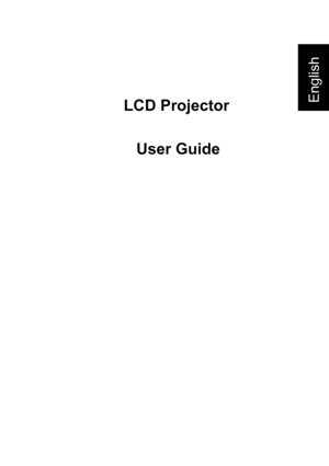Page 3LCD Projector
User Guide
English 