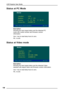 Page 17LCD Projector User Guide
14 1414 14
14
Status at PC Mode
Description:
Showing the input signal status and the detected PC
mode with model number and firmware version
information.
Use + key to reset lamp hours to zero.
Hit ↵ to exit.
Status at Video mode
Description:
Showing the input signal status and the detected Video
standard with aspect ration and firmware version information.
Use + key to reset lamp hours to zero.
Hit ↵ to exit.     