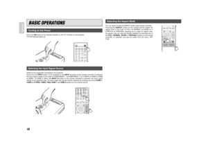 Page 2618
ENGLISH
BASIC OPERATIONS
Press the ONbutton on the remote controller or the / Ibutton on the projector.
The ON indicator lights up.
Switch to the equipment connected to the projector.
Every time the INPUTbutton of the projector or the INPUT3button of the remote controller is pressed,
the input signal rotates in the order of COMPONENT 1 
➔COMPONENT 2 
➔S-VIDEO 
➔VIDEO 
➔RGB
➔HDMI 1 
➔HDMI 2. When the INPUT4button of the remote controller is pressed, the input signal
rotates in the opposite order. An...