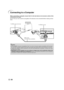 Page 2726
ASPECTENTER I
NPUT
MENU
INPUTSTA
ND
B
Y/O
NLA
M
PTEM
P
.
Connecting to a Computer
To RGB output terminal
RGB cable
(commercially available) When connecting a computer, ensure that it is the last device to be turned on after all the
connections are made.
Ensure that you have read the 
user guides of the devices to be connected before making connec-
tions.
•See page 59 “Computer Compatibility Chart” for a list of computer signals compatible with the projec-
tor. Use with computer signals other than...