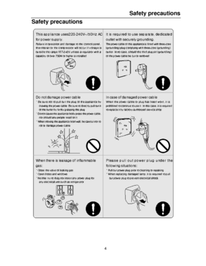 Page 54  Safety precautions  
 
 
 Safety precautions  