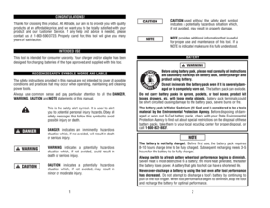 Page 26CAUTION
used 
without 
the 
safety 
alert 
symbol
indicates 
a potentially 
hazardous 
situation 
which,
if not 
avoided, 
may 
result 
in property 
damage.
NOTEprovides additional information that is useful
for 
proper 
use 
and 
maintenance 
of 
this 
tool. 
If a
NOTE 
is indicated 
make 
sure 
it is fully 
understood.
BA
TTER
Y
Before using battery pack, please read carefully all instructions
and cautionarymarkings 
on 
batter
y pack, 
batter
y charger 
and
product 
using 
batter
y.
Do 
not...