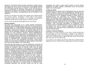 Page 30WARRANTIES AND RIGHTS, CLAIMS AND/OR CAUSES OF ACTION ARISING
THEREFROM OR BASED THEREON. PURCHASER’S SOLE AND EXCLUSIVE 
REMEDY IS AS STATED ABOVE.
L Li
im
mi
it
ta
at
ti
io
on
n 
 O
Of
f 
 L
Li
ia
ab
bi
il
li
it
ty
y
IN NO EVENT SHALL ALLTRADE AND/OR ITS REPRESENTATIVE(S) BE LIABLE FOR
INDIRECT, INCIDENTAL, SPECIAL AND/OR CONSEQUENTIAL DAMAGES OF ANY
KIND ARISING OUT OF OR RELATED TO, DIRECTLY OR INDIRECTLY, ANY BREACH
OF ANY PROVISION OF ANY AGREEMENT BETWEEN ALLTRADE AND/OR ITS 
REPRESENTATIVE(S) AND...