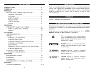 Page 2C CO
ON
NG
GR
RA
AT
TU
UL
LA
AT
TI
IO
ON
NS
S!
!
Thanks for choosing this product. At Alltrade, our aim is to provide you with quality
products at an affordable price, and we want you to be totally satisfied with your
product and our Customer Service. If any help and advice is needed, please 
contact us at 1-800-590-3723. Properly cared for, this tool will give you many 
years of satisfaction.
I IN
NT
TE
EN
ND
DE
ED
D 
 U
US
SE
E
This tool is intended for consumer use only.
R
RE
EC
CO
OG
GN
NI
IZ
ZE
E...