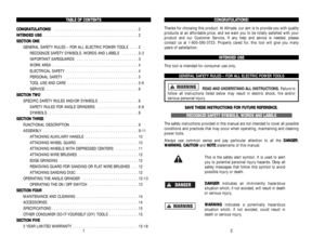 Page 2C CO
ON
NG
GR
RA
AT
TU
UL
LA
AT
TI
IO
ON
NS
S!
!
Thanks for choosing this product. At Alltrade, our aim is to provide you with quality
products at an affordable price, and we want you to be totally satisfied with your
product and our Customer Service. If any help and advice is needed, please 
contact us at 1-800-590-3723. Properly cared for, this tool will give you many 
years of satisfaction.
I IN
NT
TE
EN
ND
DE
ED
D 
 U
US
SE
E
This tool is intended for consumer use only.
GENERAL SAFETY RULES – FOR ALL...