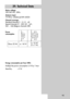 Page 9595
Mains voltage:
230-240 VAC, 50Hz
Antenna input:
75 Ohms, unbalanced DIN 45325
Channel coverage:
Standard channels 2 - 12, 21 - 69
Special channels S1 - S20, S21 - S41,
S42 ... S46 (Belgium channels OIR)
Power
consumption
Energy consumption per hour (Wh):
Multiply the power consumption in W by 1 hour 
Stand-by: < 2 W
Power consumption**
(to CENELEC /
TC 59 X)Music output power to
DIN 45324
into 4Ω(at 1 kHz)
(sinusoidal power)
*) into 8Ω
39. Technical Data
Clarus 32 MLca. 140 W2 x 10 W*
(2 x 7 W)
607 47...