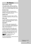 Page 9393
Picture position, vertical
With widescreen films, subtitles are sometimes
transmitted in the black area at the bottom of the
screen. You can move the picture upwards on the
screen to ensure that these subtitles remain visible.
Standard values
The standard values are the settings (such as
brightness, sound volume, colour, etc.) which are
the same for all programme positions.
Spatial sound
This function can be used to create an artificial
stereo effect for programmes with sound in mono.
Stereo wide
For...