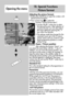 Page 4242
Adjusting the picture format:
• Briefly press the F3key to open the window with
special picture functions.
• Press numeric key 
to select the 
function Picture format menu.
• Use the P+/P- rocker key to select
the desired function. After selection of
a picture format, you can also adjust
the zoom setting by pressing the 
-+
key within five seconds.
• The settings made here (except for the
automatic zoom set in the TV menu)
remain active until you switch to a dif-
ferent programme position or switch...