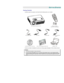 Page 6 
 GETTING STARTED 
Packing Checklist 
Carefully unpack the projector and check that the following items are included: 
    
DLP PROJECTOR WITH LENS CAP REMOTE CONTROL  
(WITH TWO AAA BATTERIES) 
     
250V POWER CABLE
 USB CABLE S-VIDEO CABLE COMPUTER CABLE (DVI-
DB15) 
 
    
CD-ROM (THIS USER’S MANUAL) MULTI-LANGUAGE QUICK START GUIDE  CARRYING CASE 
Contact your dealer immediately if any items are missing, appear damaged, or if the unit does not work. Caution: 1. Avoid using the projector in dusty...
