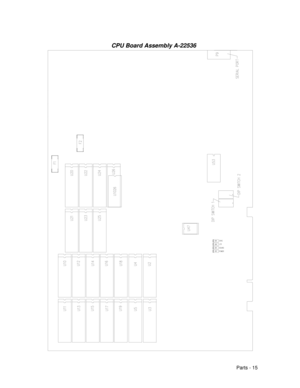 Page 75Parts - 15
CPU Board Assembly A-22536 