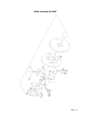 Page 75Parts - 13 Shifter Assembly 20-10495 