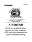 Page 3FEBRUARY 2000
16- 11137
™
	

	





		

ATTENTION
Once you enable linking,
games must be powered
OFF and then powered ON
to fully initialize linking. 