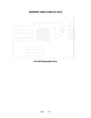 Page 133Parts          7-19
BANSHEE VIDEO CARD 20-10516
No Field-Replaceable Parts 