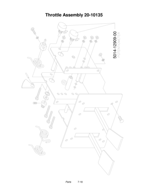 Page 114Parts          7-18
Throttle Assembly 20-10135
5014-12909-00 