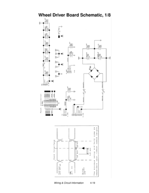 Page 79Wiring & Circuit Information          4-19
Wheel Driver Board Schematic, 1/8 