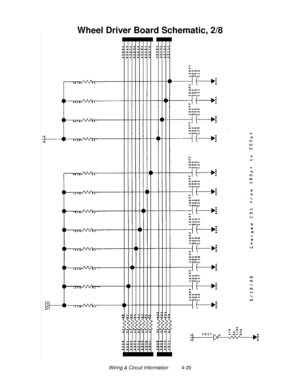 Page 80Wiring & Circuit Information          4-20
Wheel Driver Board Schematic, 2/8 