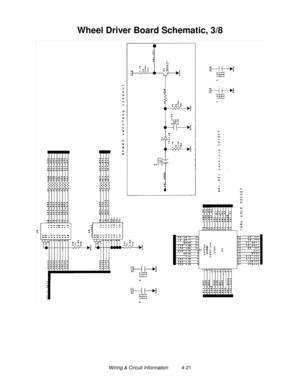 Page 81Wiring & Circuit Information          4-21
Wheel Driver Board Schematic, 3/8 