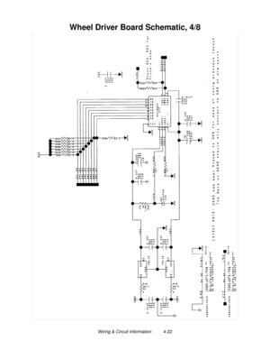 Page 82Wiring & Circuit Information          4-22
Wheel Driver Board Schematic, 4/8 