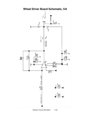 Page 83Wiring & Circuit Information          4-23
Wheel Driver Board Schematic, 5/8 