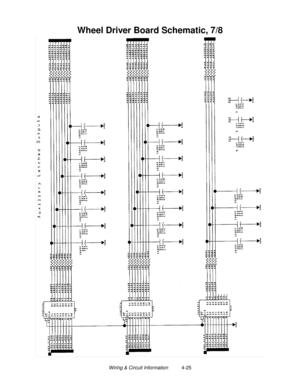 Page 85Wiring & Circuit Information          4-25
Wheel Driver Board Schematic, 7/8 