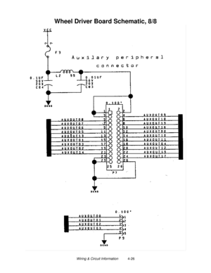 Page 86Wiring & Circuit Information          4-26
Wheel Driver Board Schematic, 8/8 