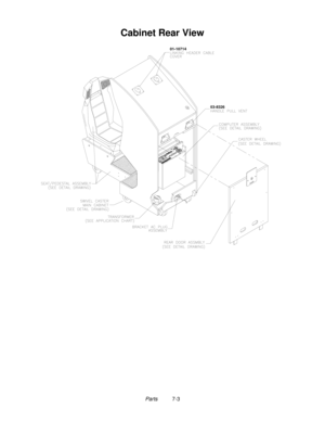 Page 99Parts          7-3
Cabinet Rear View
01-10714
03-8326 