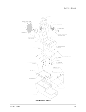 Page 59C.A.R.T. FURY15
CHAPTER 3 SERVICE
SEAT PEDESTAL SERVICE 