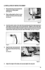 Page 1313
 INSTALLATION OF WATER ATTACHMENT
1.  Remove the wing screw and washer for 
adjusting the cutting depth. 
 (See Figure-6)
2.  Raise cutting depth so there is room 
between the body and the base plate. 
(See Figure-6)
3.  Insert the plastic nozzle on the water-feed assembly behind the height adjustment 
slide. Make sure that the water valve bracket (Part No. 133094) is in \
front of the slide. 
If your blade is already installed, the plastic nozzles should be positi\
oned so that each 
nozzle directs...